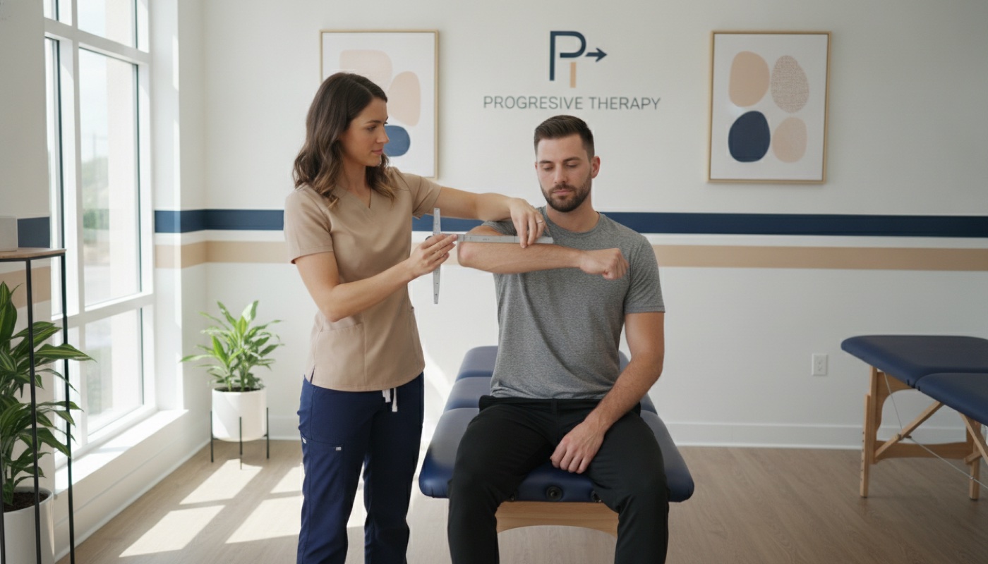 Diagnostični pregled – merjenje gibljivosti rame